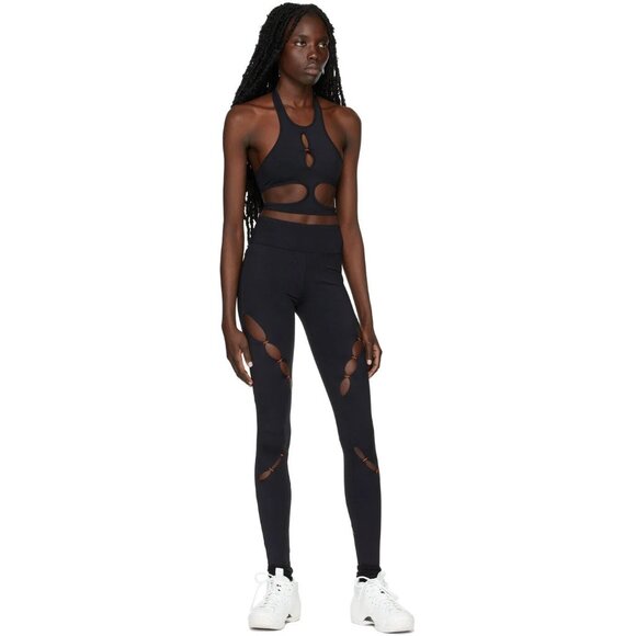 RUI Cut-Out Sport Leggings Size S Womens Black SSENSE Exclusive $365 - Picture 6 of 16